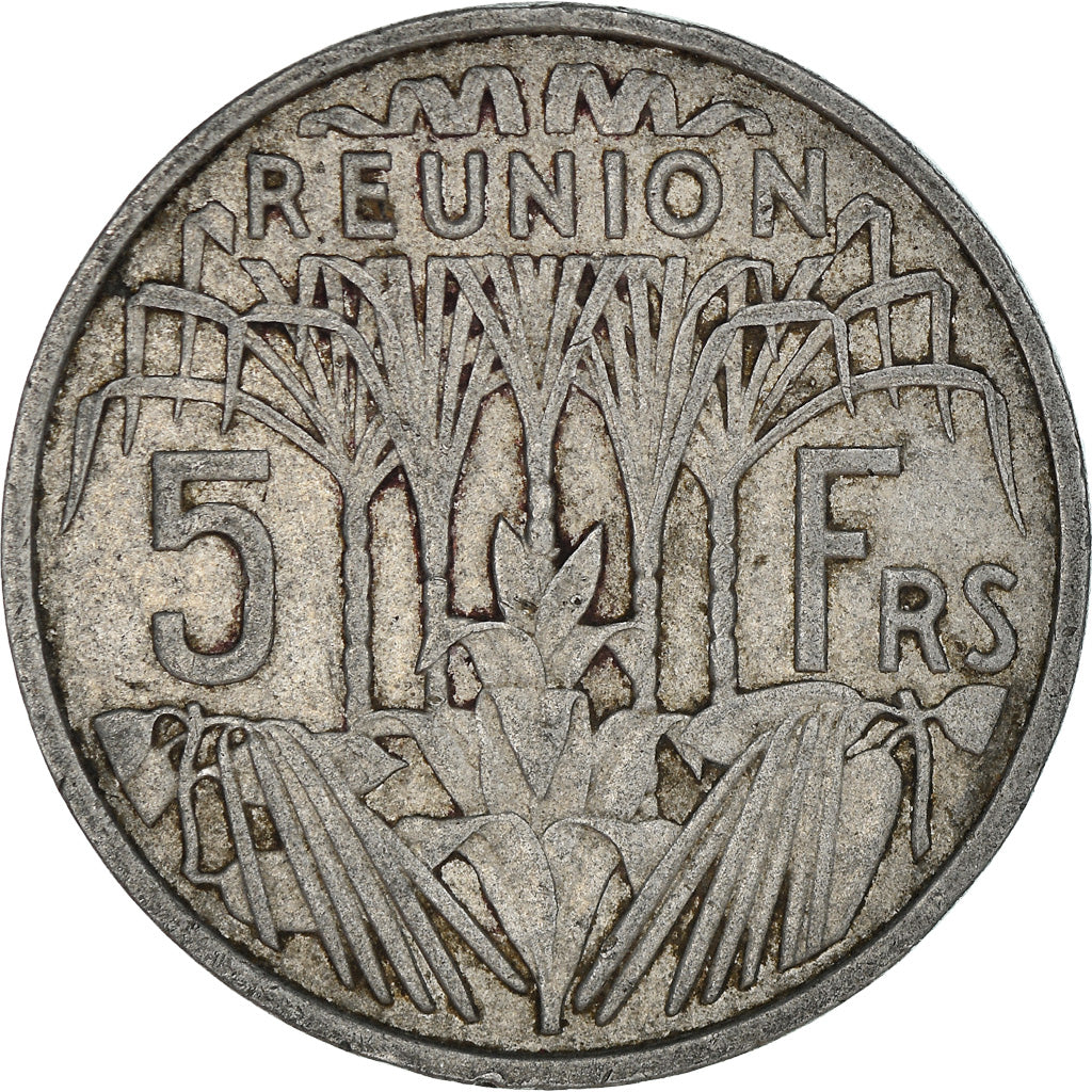 Münze, Réunion, 5 Francs, 1955, SS, Aluminium, KM:9
