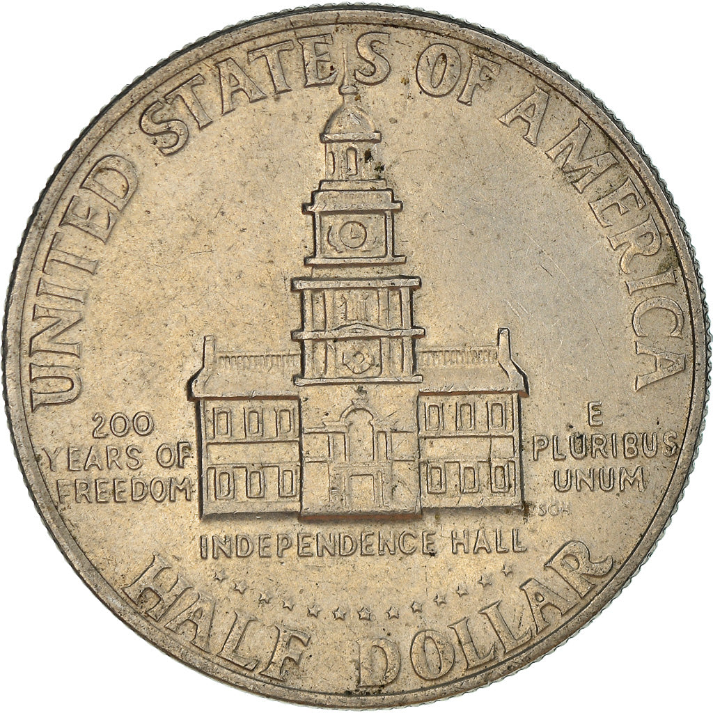 Coin, United States, Kennedy Half Dollar, Half Dollar, 1976, U.S. Mint