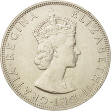 Bermuda, Elizabeth II, Crown, 1964, AU(55-58), Silver, KM:14