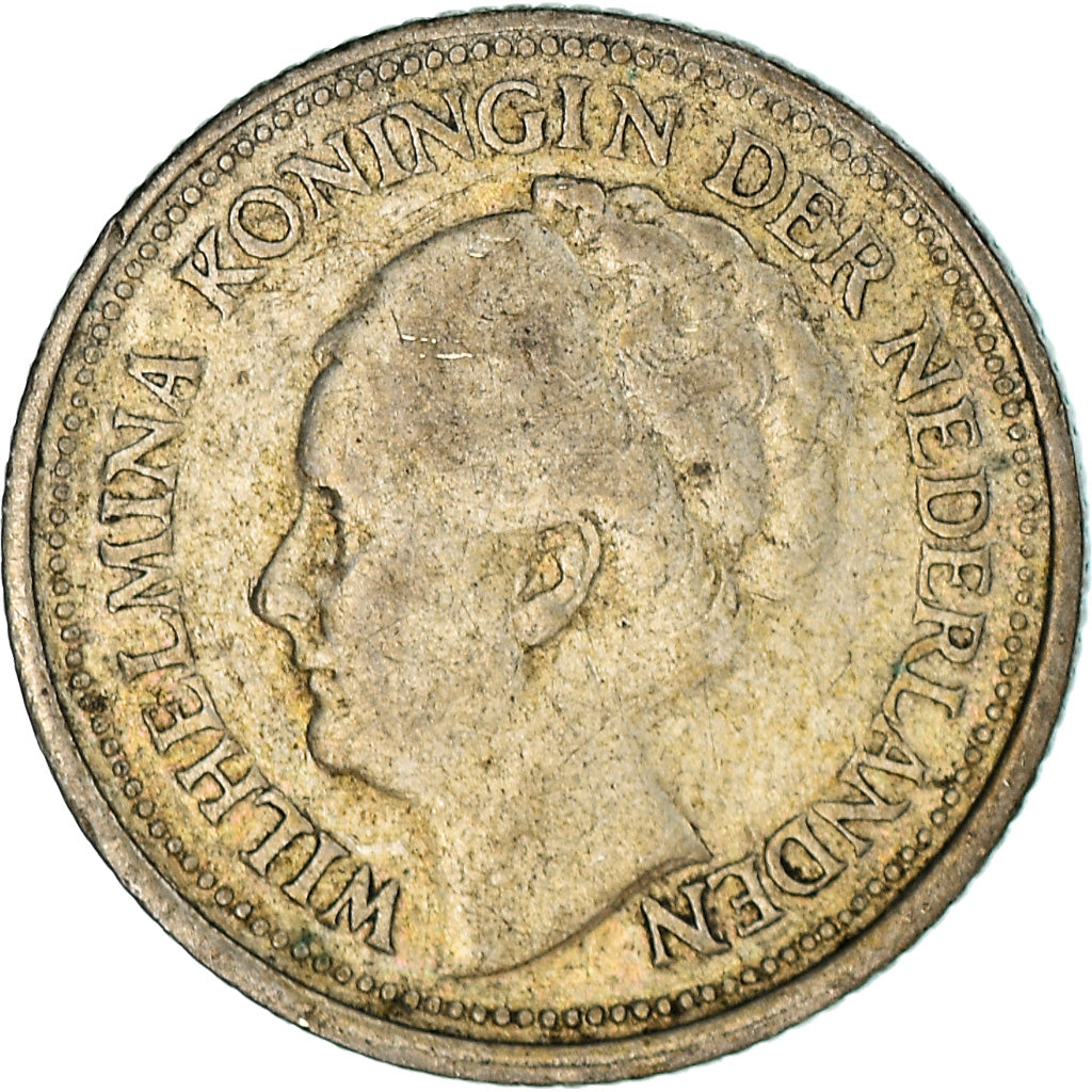 Coin, Netherlands, Wilhelmina I, 10 Cents, 1930, EF(40-45), Silver, KM:163