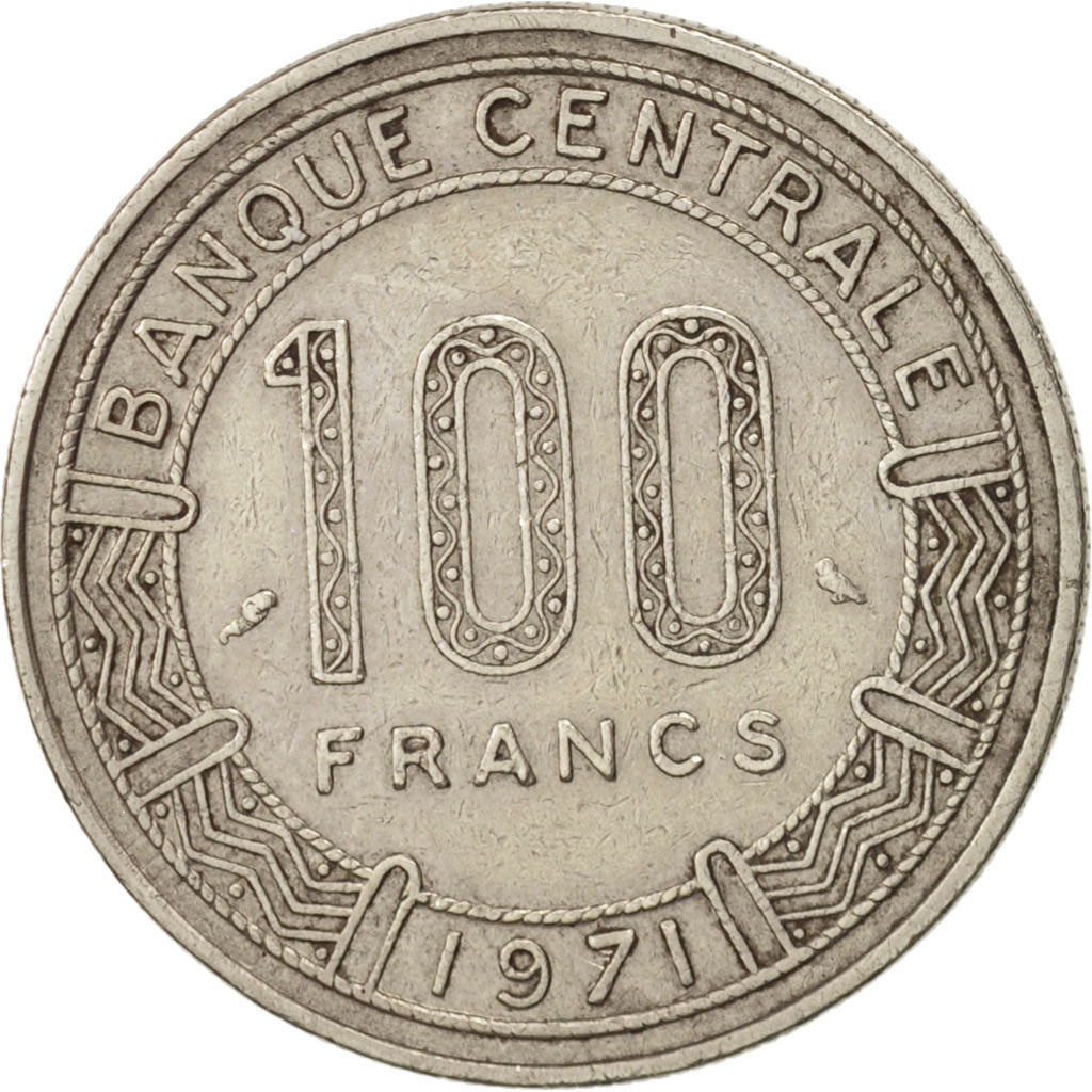 Cameroon, 100 Francs, 1971, Paris, EF(40-45), Nickel, KM:15