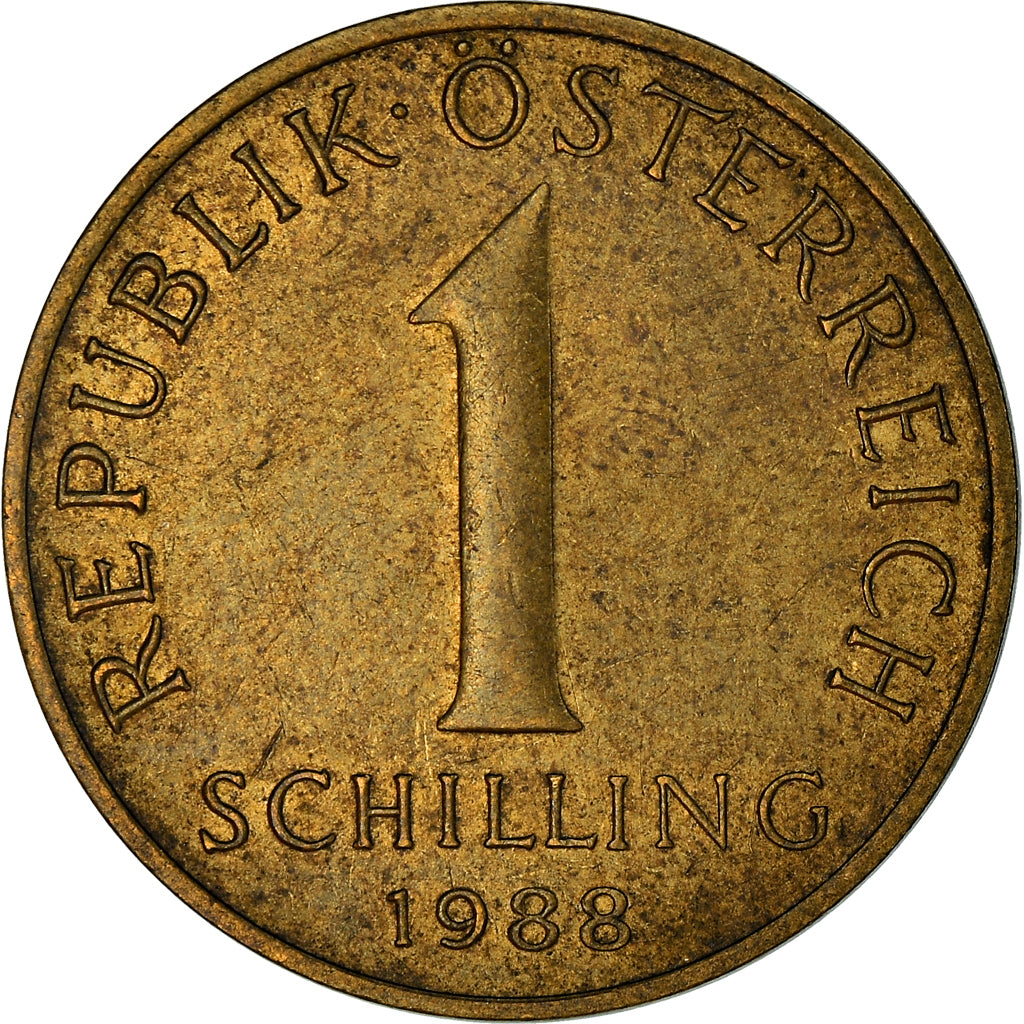 Coin, Austria, Schilling, 1988, VF(30-35), Aluminum-Bronze, KM:2886