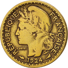 Cameroon, 50 Centimes, 1924, Paris, VF(30-35), Aluminum-Bronze, KM:1