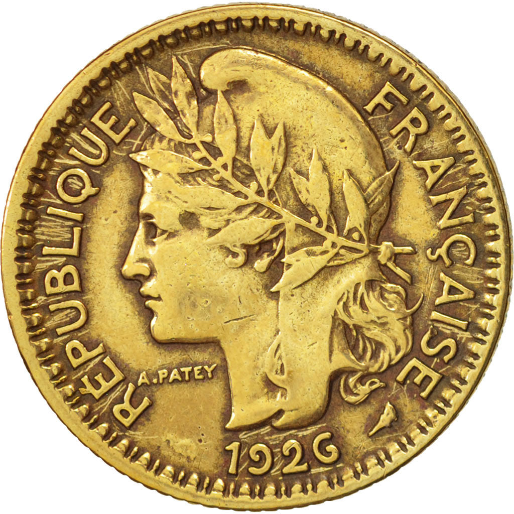 Cameroon, Franc, 1926, Paris, VF(30-35), Aluminum-Bronze, KM:2