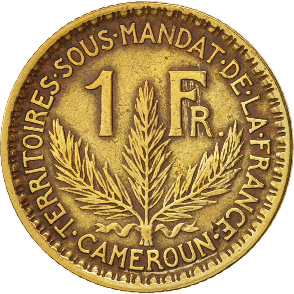 Cameroon, Franc, 1926, Paris, VF(30-35), Aluminum-Bronze, KM:2
