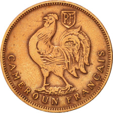Cameroon, Franc, 1943, Pretoria, EF(40-45), Bronze, KM:5