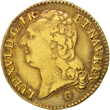 France, Louis XVI, Louis d'or à la tête nue, Louis d'Or, 1785, Bordeaux, EF