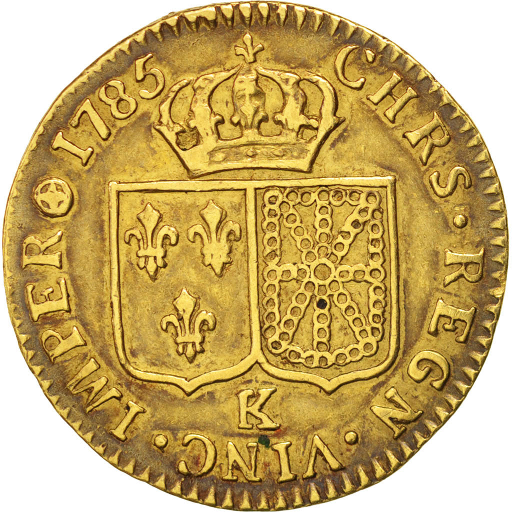 France, Louis XVI, Louis d'or à la tête nue, Louis d'Or, 1785, Bordeaux, EF