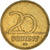 Moneta, Ungheria, 20 Forint, 1995, Budapest, MB+, Nichel-ottone, KM:696