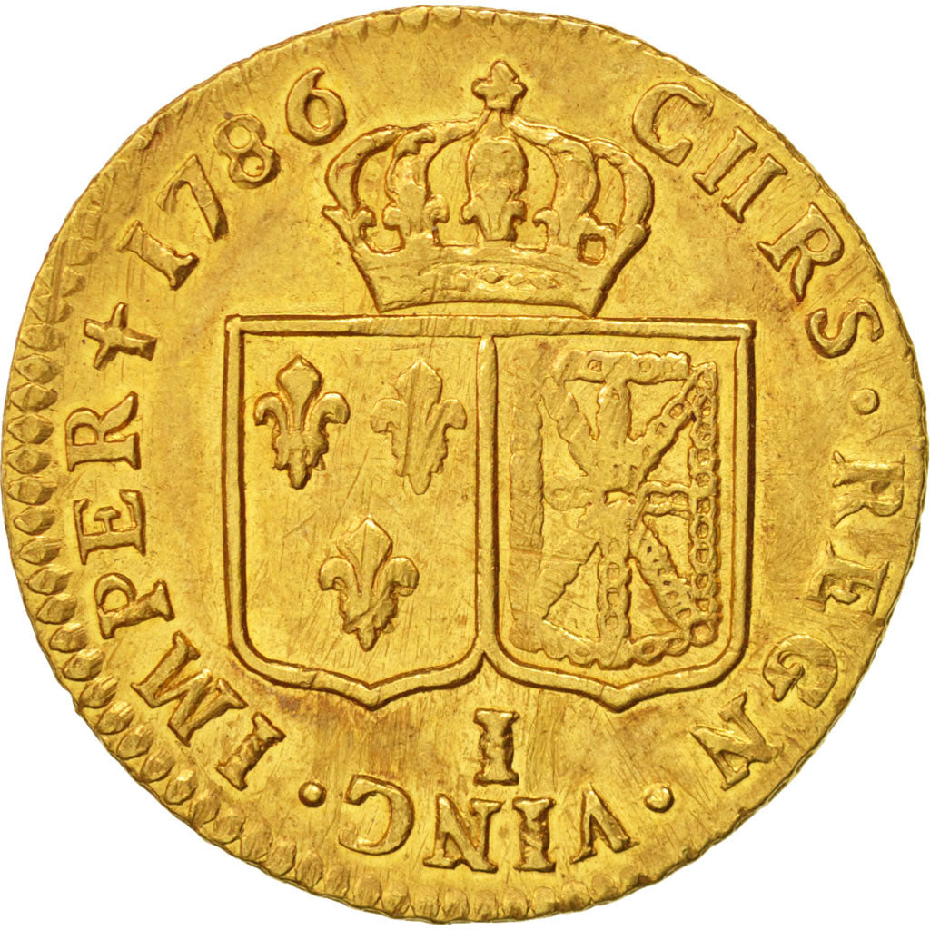 France, Louis XVI, Louis d'or à la tête nue, Louis d'Or, 1786, Limoges, AU