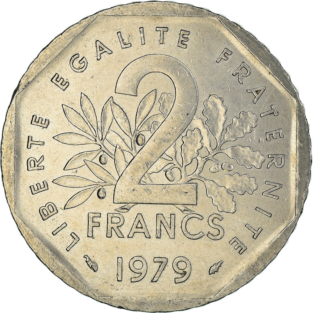 Münze, Frankreich, Semeuse, 2 Francs, 1979, Paris, VZ, Nickel, KM:942.1