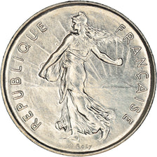 Coin, France, Semeuse, 5 Francs, 1991, Paris, AU(55-58), Nickel Clad