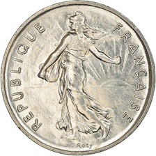 Coin, France, Semeuse, 5 Francs, 1992, Paris, AU(55-58), Nickel Clad