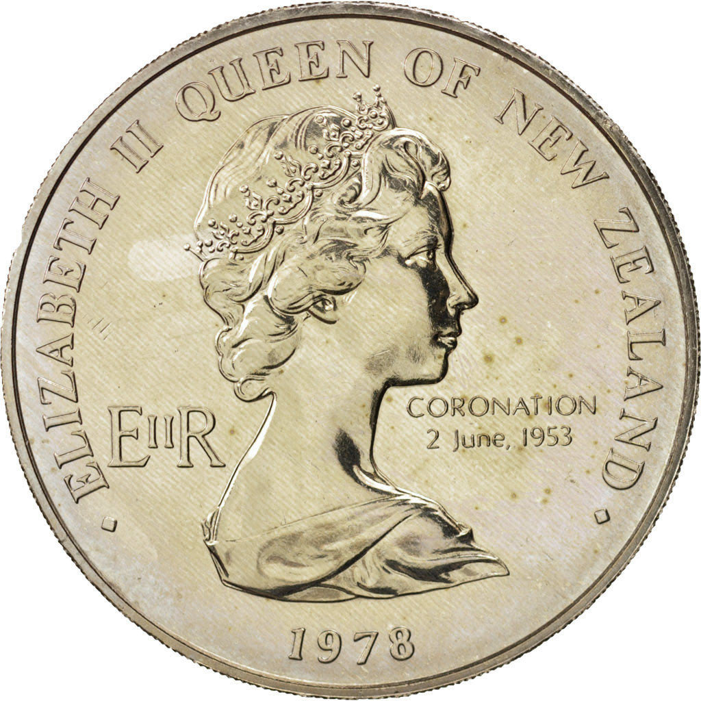 New Zealand, Elizabeth II, Dollar, 1978, MS(60-62), Copper-nickel, KM:47