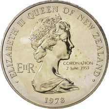 New Zealand, Elizabeth II, Dollar, 1978, MS(60-62), Copper-nickel, KM:47