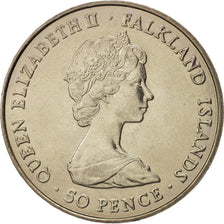 Falkland Islands, 50 Pence, 1982, MS(60-62), Copper-nickel, KM:18