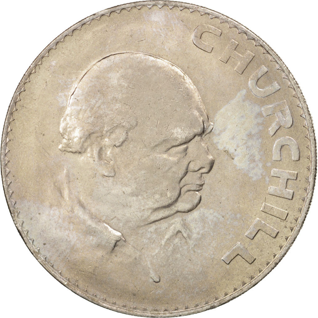Great Britain, Elizabeth II, Crown, 1965, MS(60-62), Copper-nickel, KM:910
