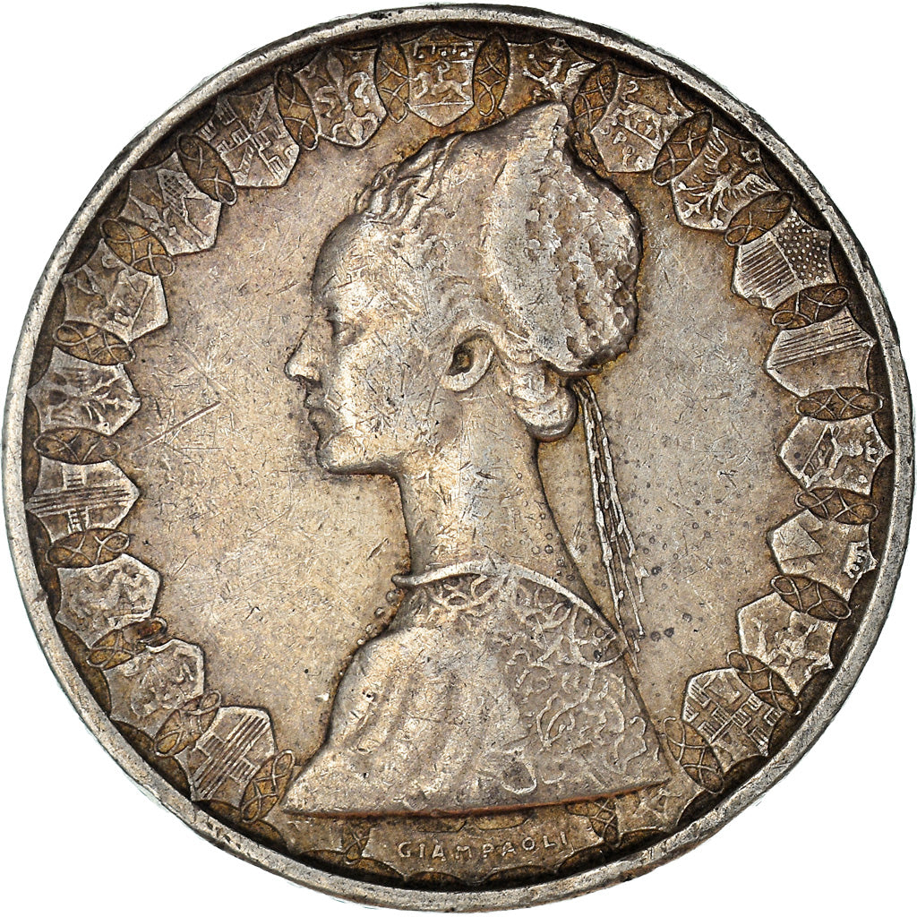 Coin, Italy, 500 Lire, 1958, Rome, VF(30-35), Silver, KM:98