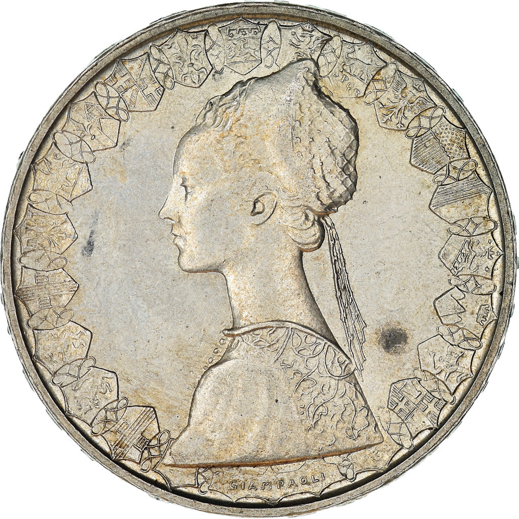 Coin, Italy, 500 Lire, 1966, Rome, EF(40-45), Silver, KM:98