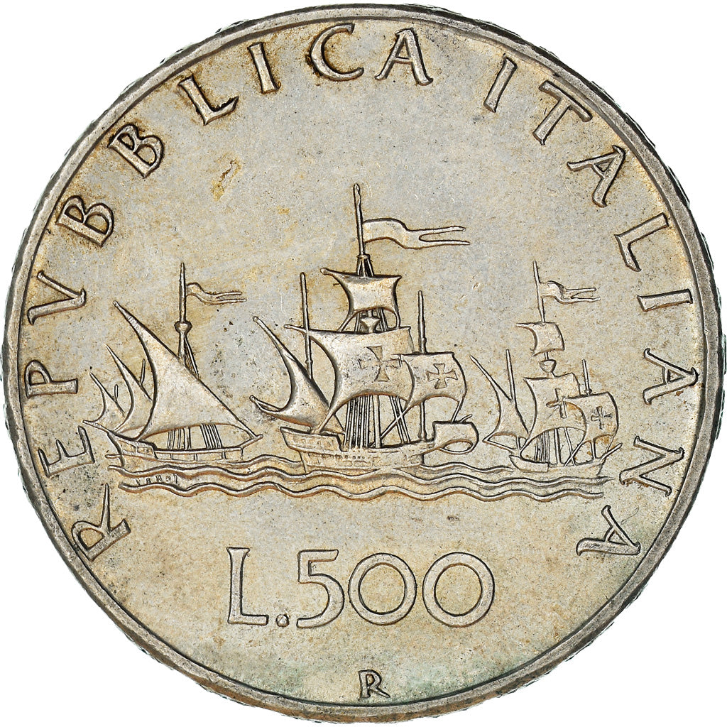 Coin, Italy, 500 Lire, 1966, Rome, EF(40-45), Silver, KM:98