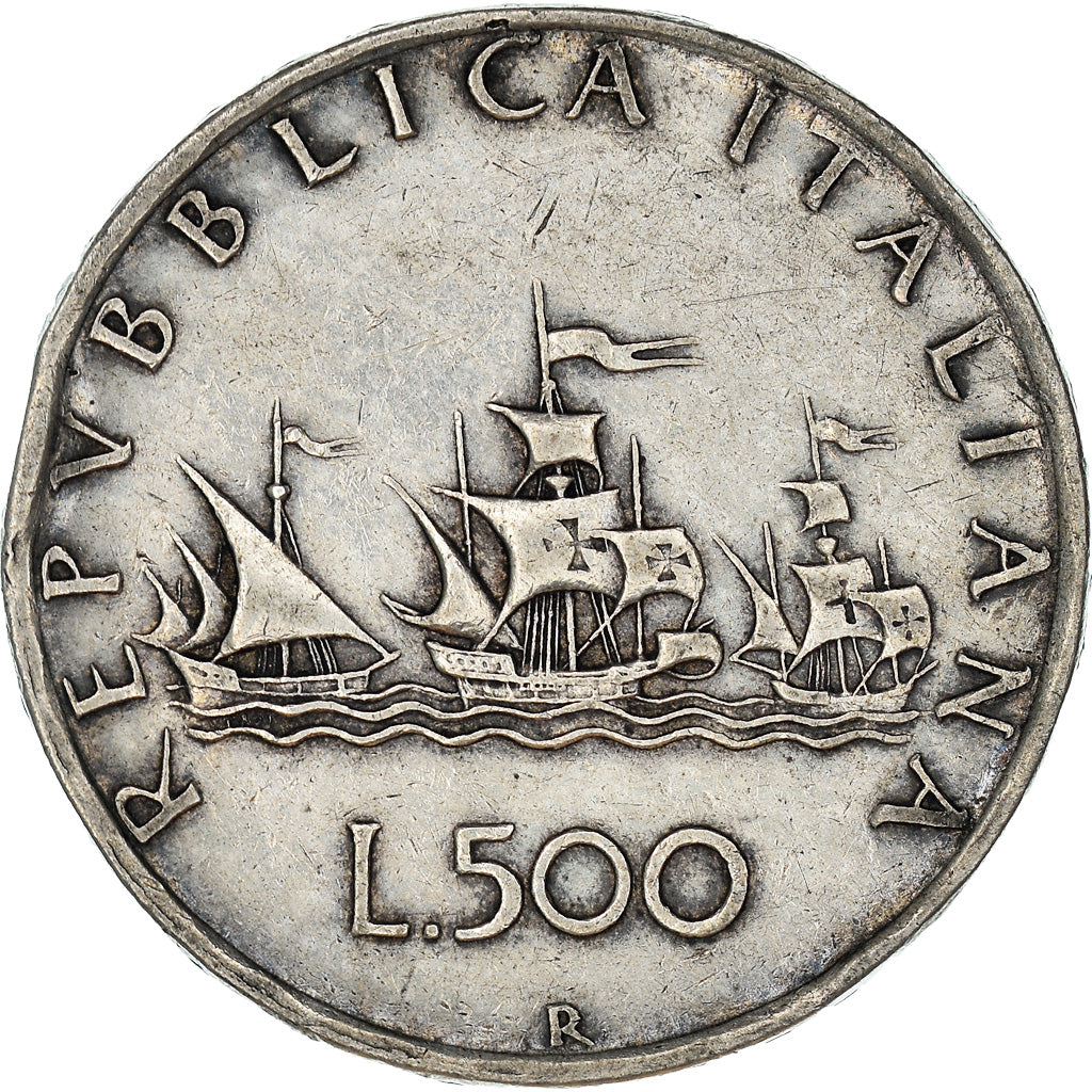 Coin, Italy, 500 Lire, 1960, Rome, VF(30-35), Silver, KM:98