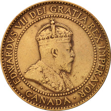 Moneda, Canadá, Edward VII, Cent, 1910, Royal Canadian Mint, Ottawa, MBC