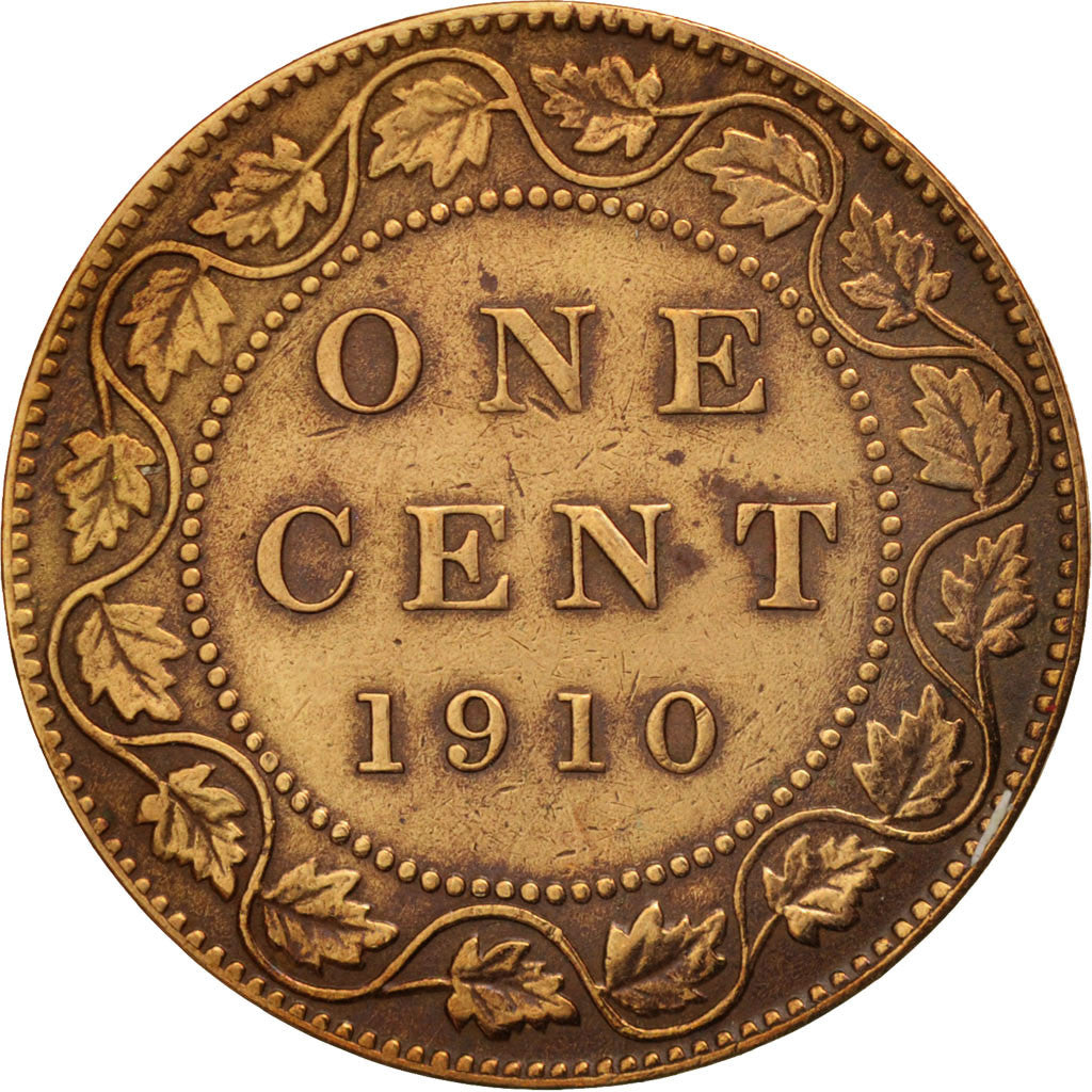 Coin, Canada, Edward VII, Cent, 1910, Royal Canadian Mint, Ottawa, EF(40-45)