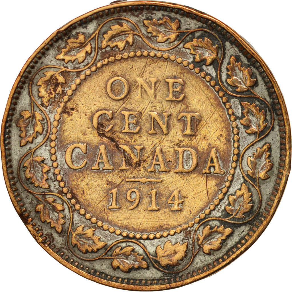 Canada, George V, Cent, 1914, Royal Canadian Mint, Ottawa, VF(20-25), Bronze