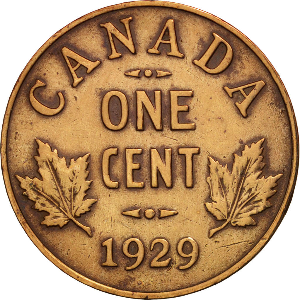 Canada, George V, Cent, 1929, Royal Canadian Mint, Ottawa, EF(40-45), Bronze