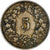 Moeda, Suíça, 5 Rappen, 1921, Bern, VF(30-35), Cobre-níquel, KM:26