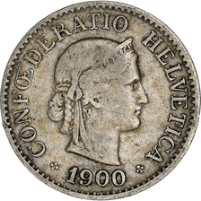 Coin, Switzerland, 10 Rappen, 1900, Bern, VF(30-35), Copper-nickel, KM:27
