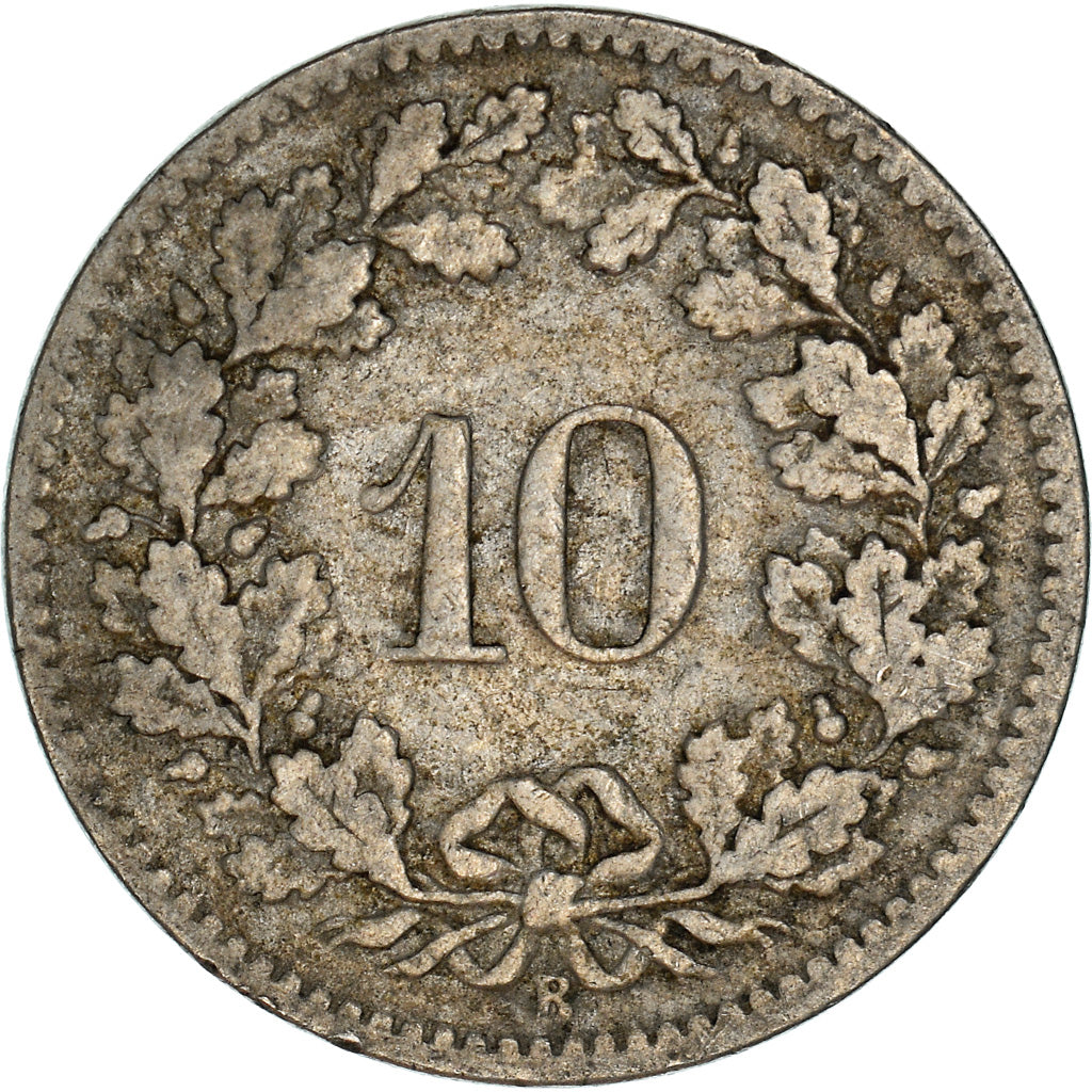 Moneda, Suiza, 10 Rappen, 1901, Bern, BC+, Cobre - níquel, KM:27