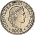 Coin, Switzerland, 10 Rappen, 1902, Bern, AU(55-58), Copper-nickel, KM:27