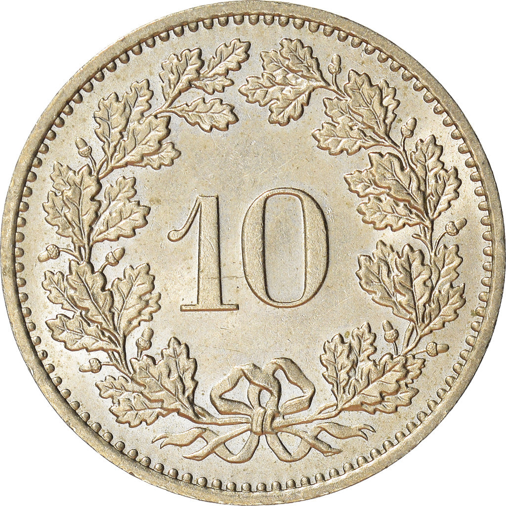 Moneda, Suiza, 10 Rappen, 1984, Bern, MBC, Cobre - níquel, KM:27