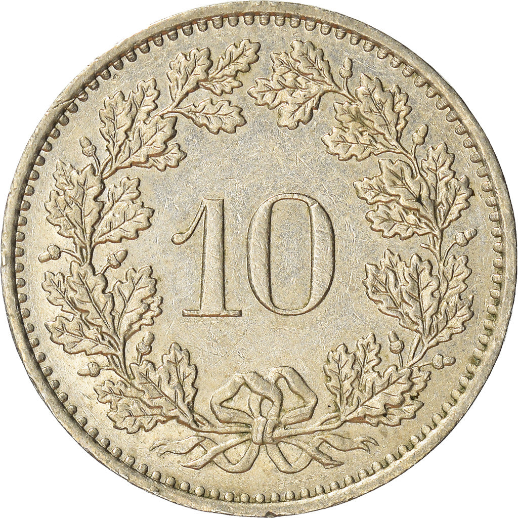Moneda, Suiza, 10 Rappen, 1985, Bern, MBC, Cobre - níquel, KM:27