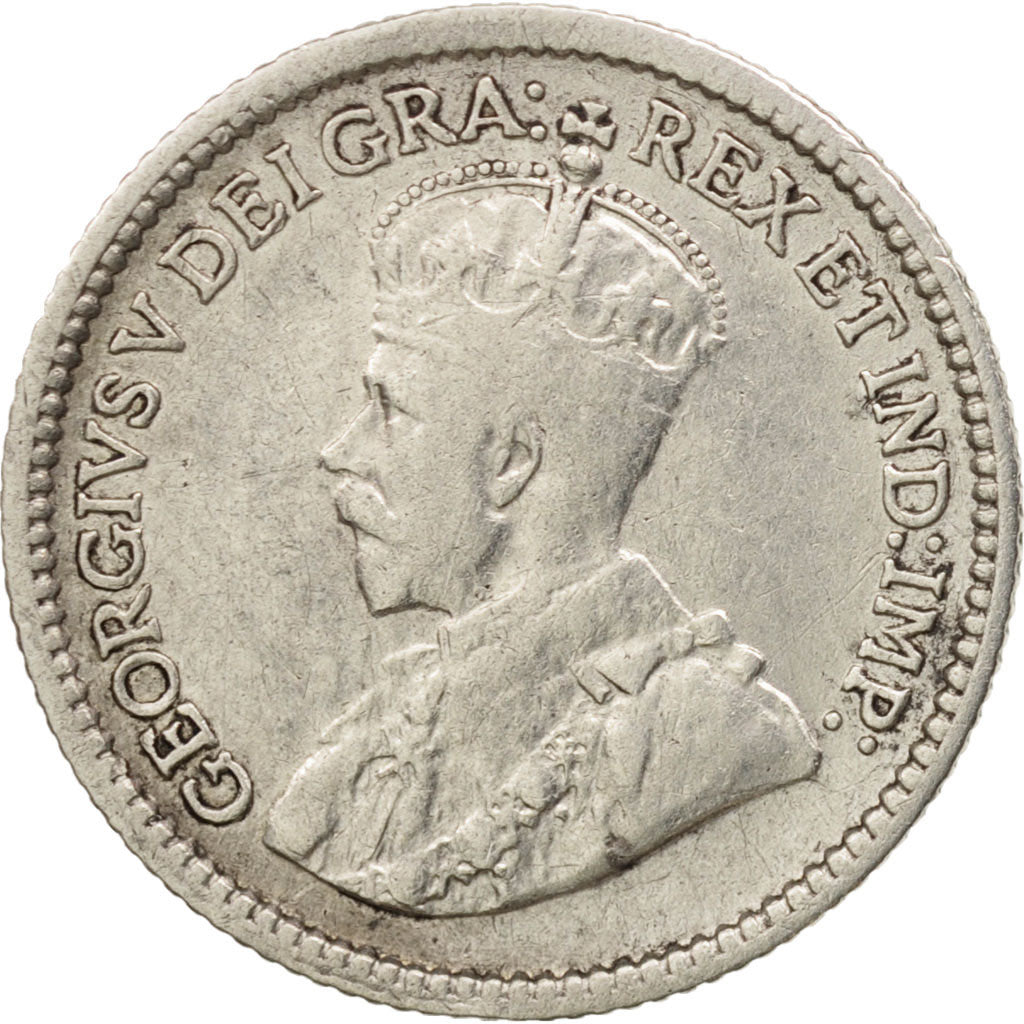 Canada, George V, 5 Cents, 1914, Royal Canadian Mint, Ottawa, EF(40-45), KM:22