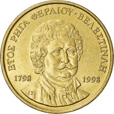 Moneta, Grecja, 50 Drachmes, 1998, EF(40-45), Aluminium-Brąz, KM:171