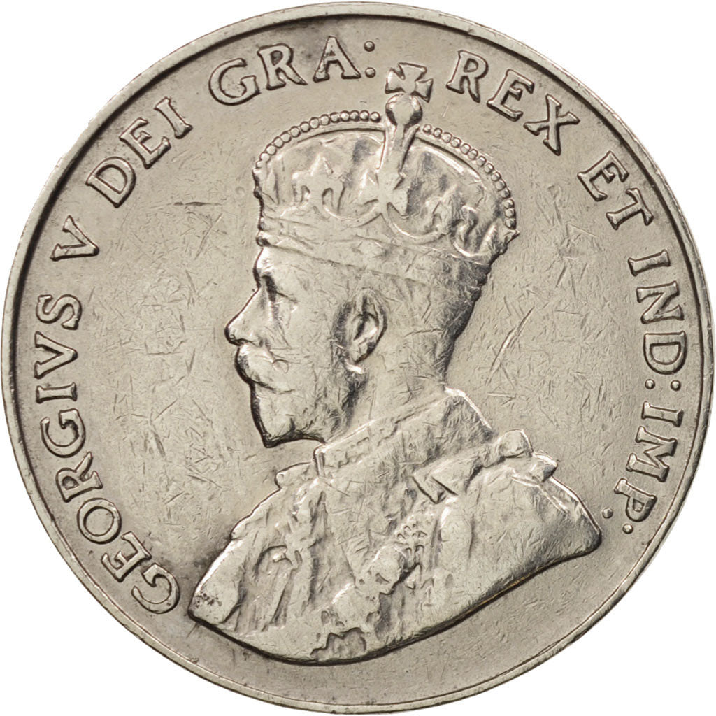 Canada, George V, 5 Cents, 1934, Royal Canadian Mint, Ottawa, EF(40-45), KM:29