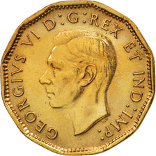 Canada, George VI, 5 Cents, 1943, Royal Canadian Mint, Ottawa, SUP, Tombac,KM:40