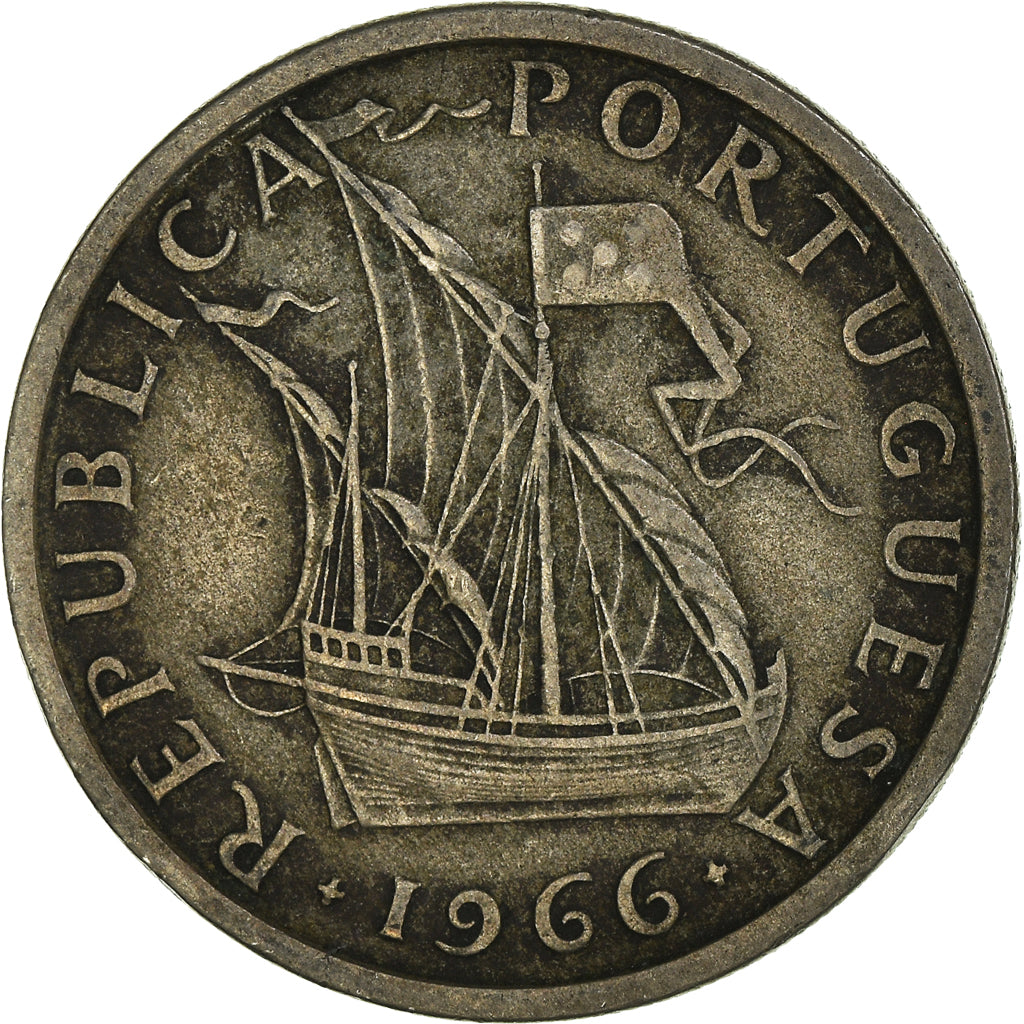 Monnaie, Portugal, 5 Escudos, 1966, TB+, Cupro-nickel, KM:591