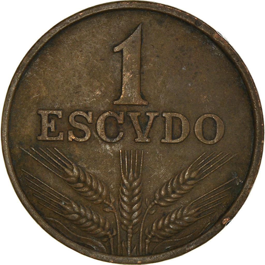 Coin, Portugal, Escudo, 1971, VF(30-35), Bronze, KM:597