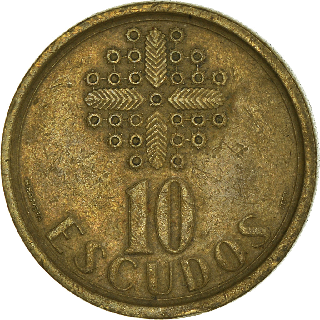 Coin, Portugal, 10 Escudos, 1991, VF(30-35), Nickel-brass, KM:633
