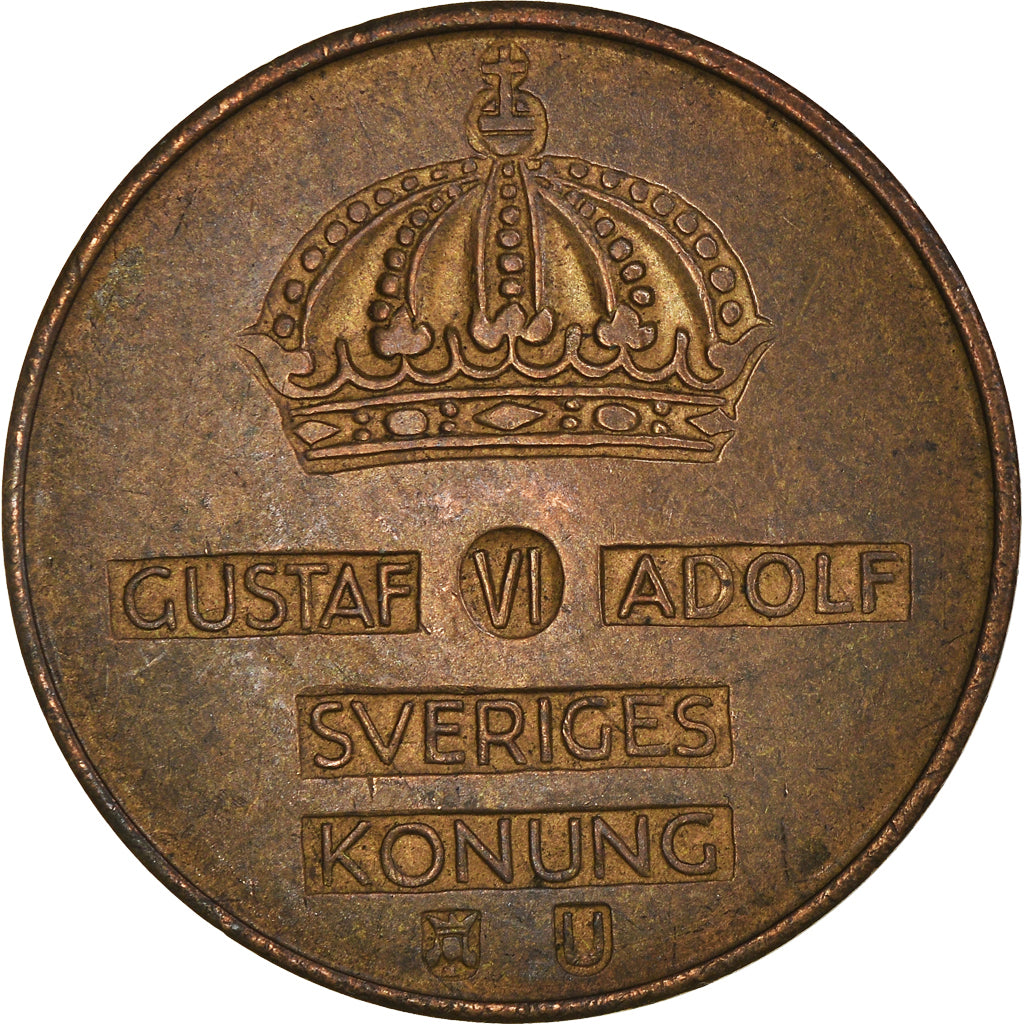 Coin, Sweden, Gustaf VI, 5 Öre, 1970, VF(30-35), Bronze, KM:822