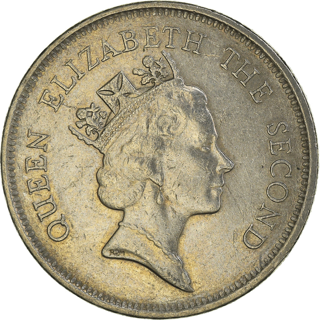 Münze, Hong Kong, Elizabeth II, Dollar, 1991, SS, Kupfer-Nickel, KM:63