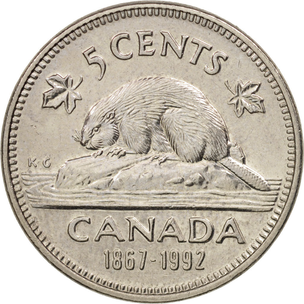 Canada, Elizabeth II, 5 Cents, 1992, Royal Canadian Mint, Ottawa, EF(40-45)