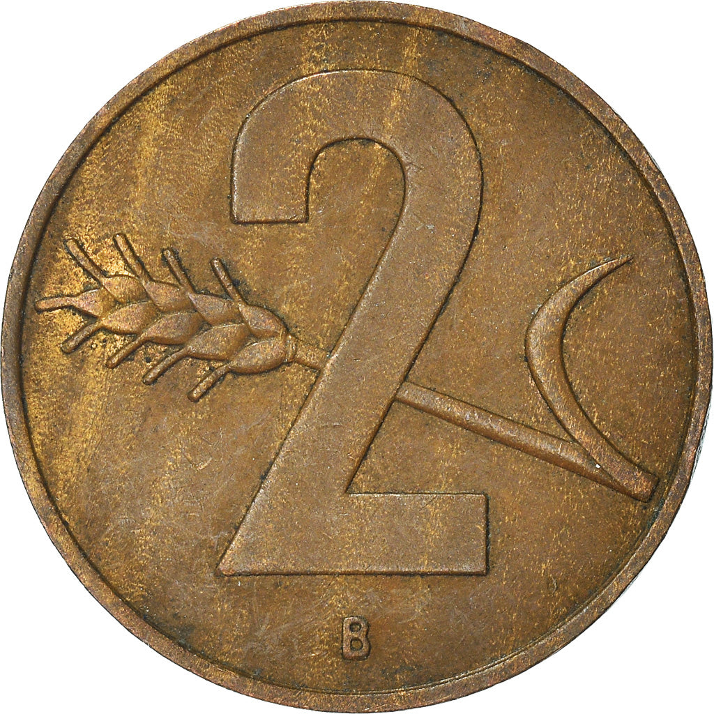 Münze, Schweiz, 2 Rappen, 1957