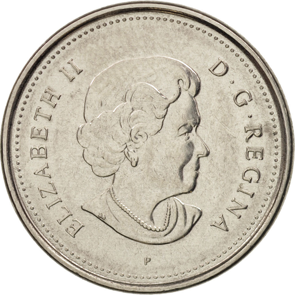 Canada, Elizabeth II, 5 Cents, 2004, Royal Canadian Mint, AU(55-58)