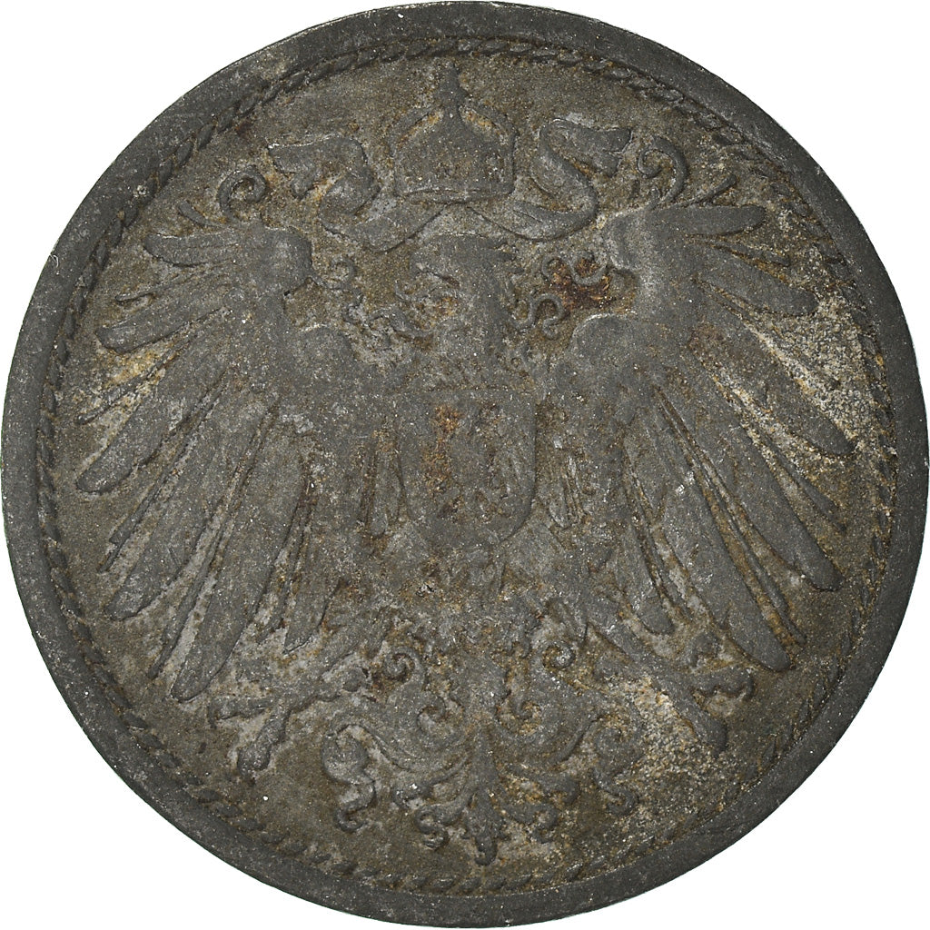 Monnaie, Empire allemand, 10 Pfennig, 1917