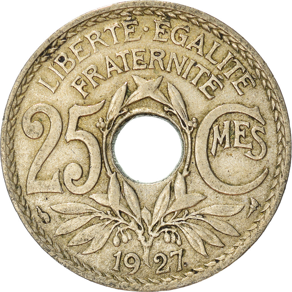 Moeda, França, 25 Centimes, 1927