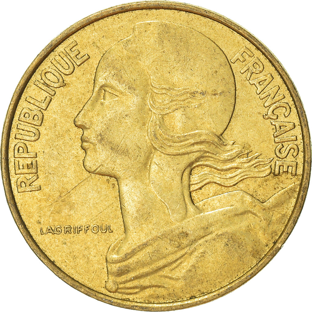 Moneta, Francja, 10 Centimes, 1974